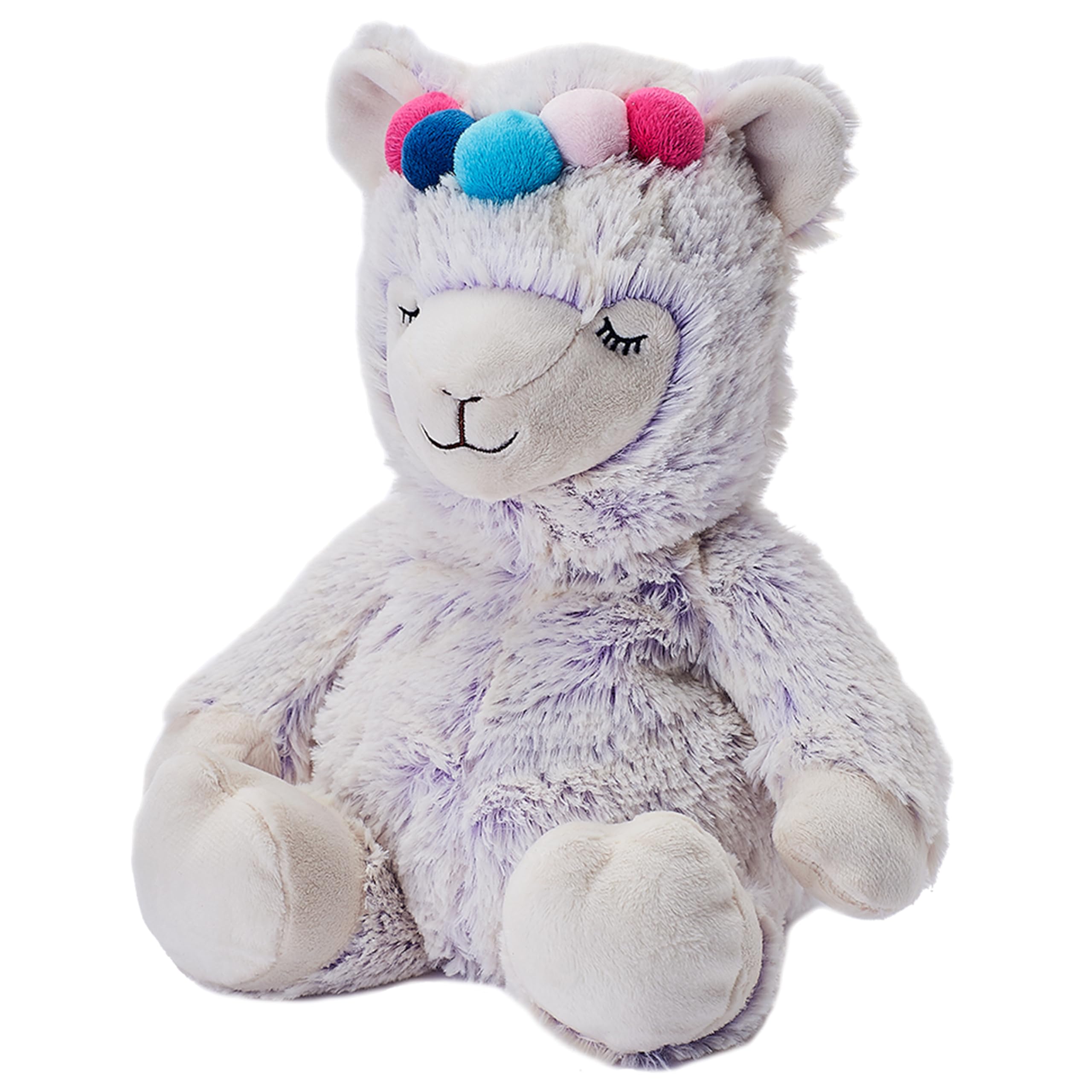 Warmies Plush Marshmallow Llama Microwavable, with French Lavender Scent, Hot or Cold Teddy for Relaxation and Warm Relief, Suitable for Adults and Children