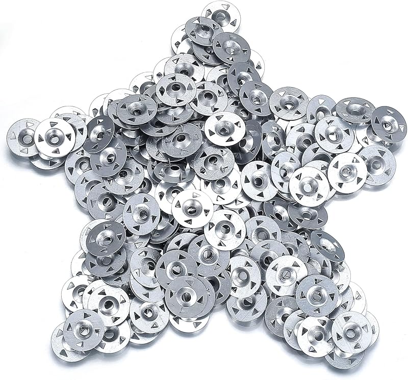 LJHOME 800 Pieces Easy Fix Washers 35mm Galvanised Steel Claw Washer