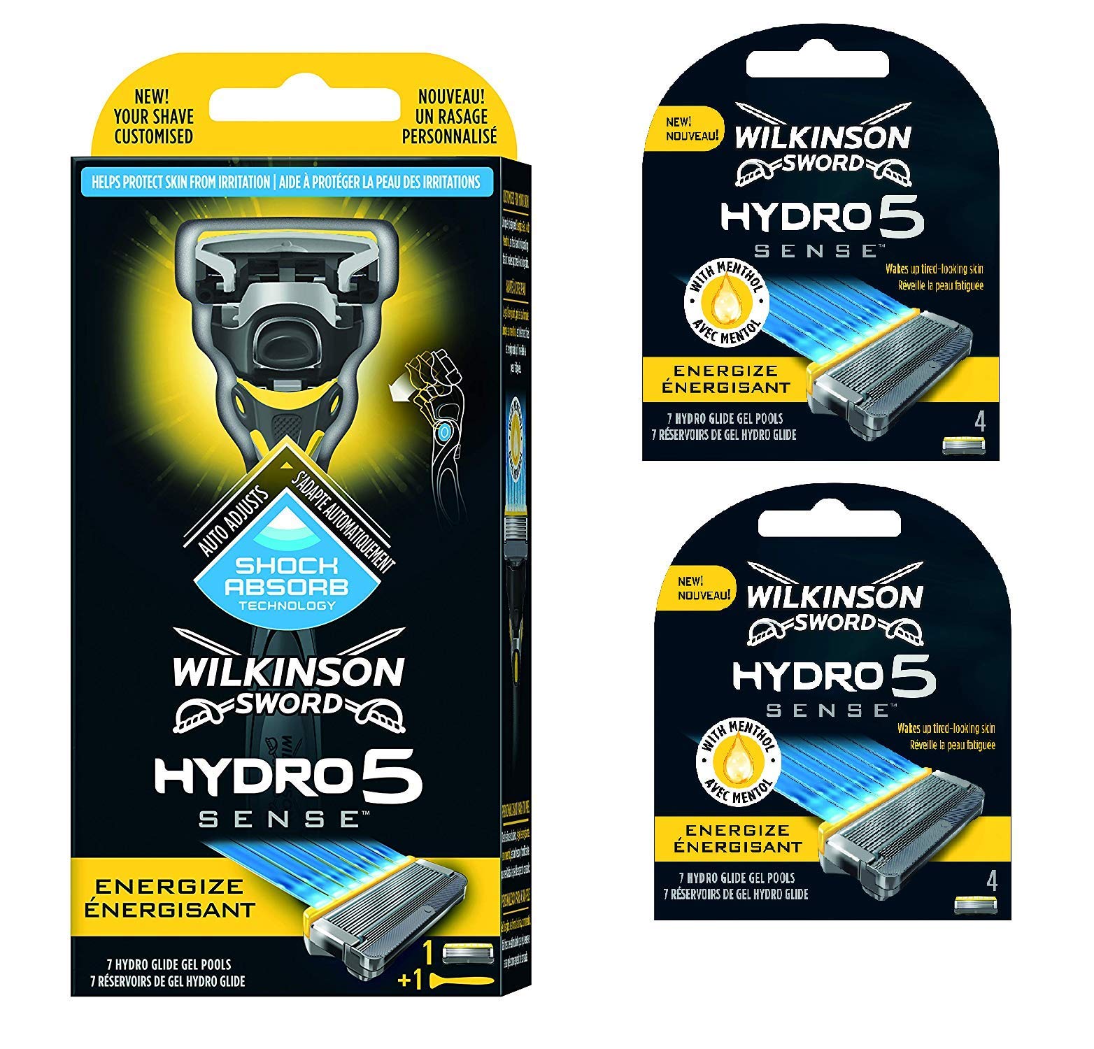Wilkinson Sword Hydro 5 Sense Pack of Handle and 8 Blades