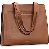 befen Genuine Leather Tote Bag for Women Work, Women's Tote Handbags Leather Shoulder Purses Satchel with Compartment
