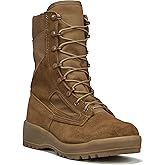 Belleville C390 8" Combat Boot - Hot-Weather Army Boots - AR 670-1 Work Shoes for Men - Abrasion Resistant Military Footwear - Full-Grain Cattlehide Leather - Polyurethane Cushioned Midsole