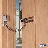XFORT Polished Chrome Locking Door Chain with External Key Unlocking Mechanism view 2
