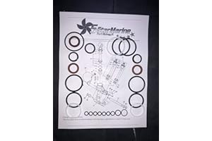 FIVE STAR MARINE Seal Kit!! SHOWA TRIM TILT UNIT YAMAHA F115 F150 F200 68V-43800-04-00 64E-43822. FSM026 63P-43800-02-8D, 63P-43800-03-00, 63P-43800-03-00, 63P-43800-06-00, 63P-43800-07-00, 64E-43800-05-00,
