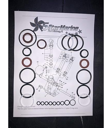 Amazon.com: Five Star Marine Yamaha SHOWA TRIM TILT SEAL KIT F115