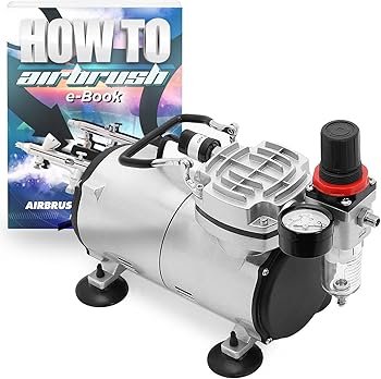 PointZero Portable Airbrush Air Compressor Tankless Oil-less 1/5 HP