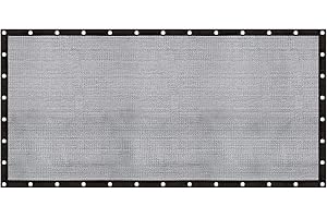 Cool Area 60-70% Shade Cloth Heavy Duty Knitted Mesh Tarp with Grommets 12x20FT Shade Trap for Patio Canopy Garden Porch Greenhouse Pools Dump Truck Dog Kennel Black