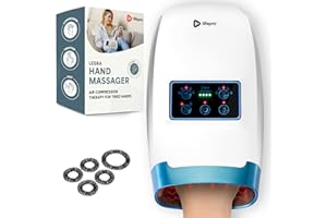 Lifepro Cordless Hand Massager for Hands, Wrists & Fingers – Heat & Compression with 5 Intensity Levels, 5 Massage Modes, 2 V