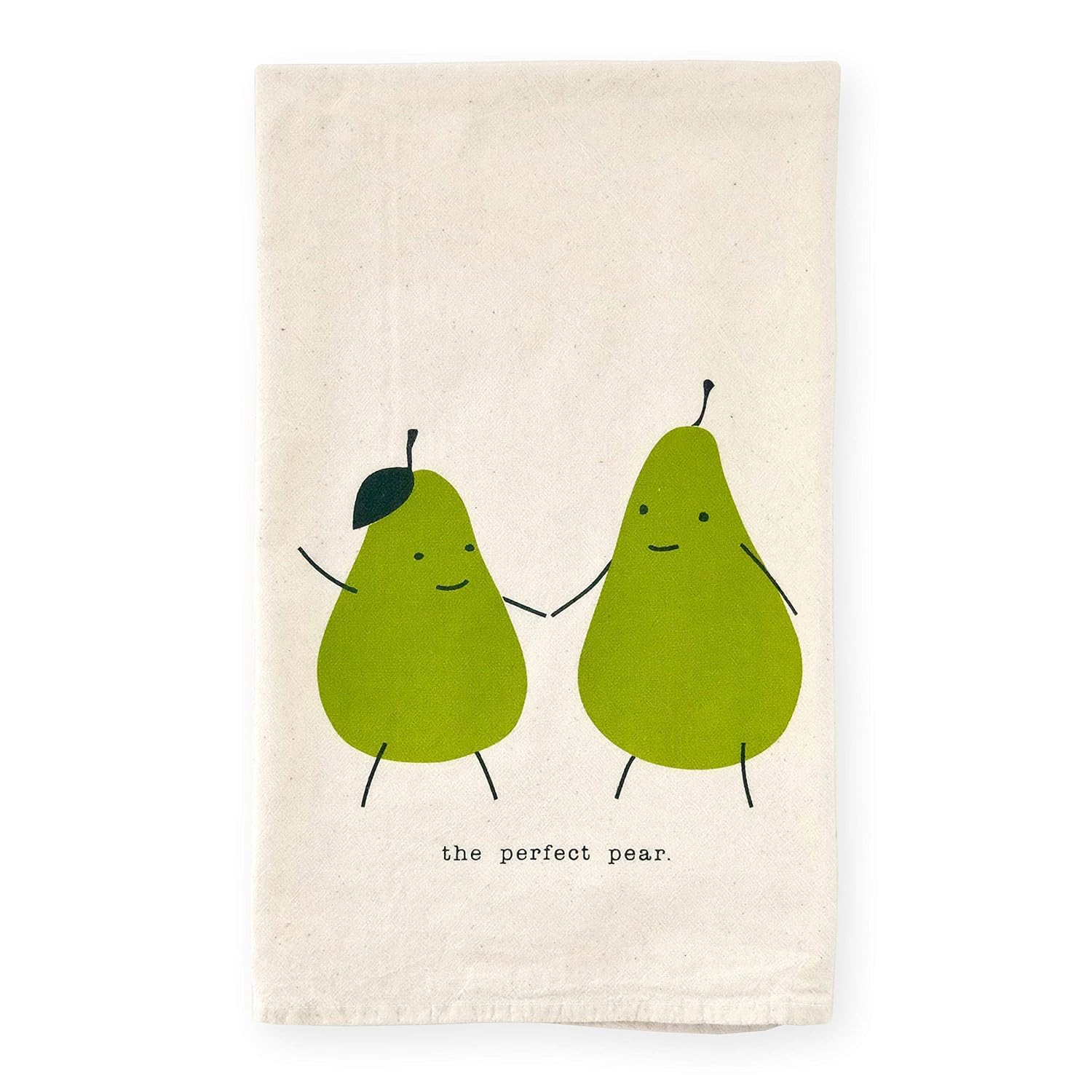 Perfect Pear Funny Gift Screen Printed Flour Sack Kitchen Tea Towel BFF