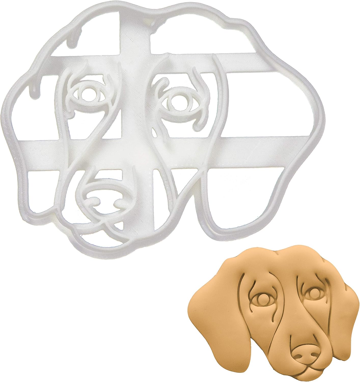 Short Haired Dachshund Face Cookie Cutter 1 Piece Bakerlogy