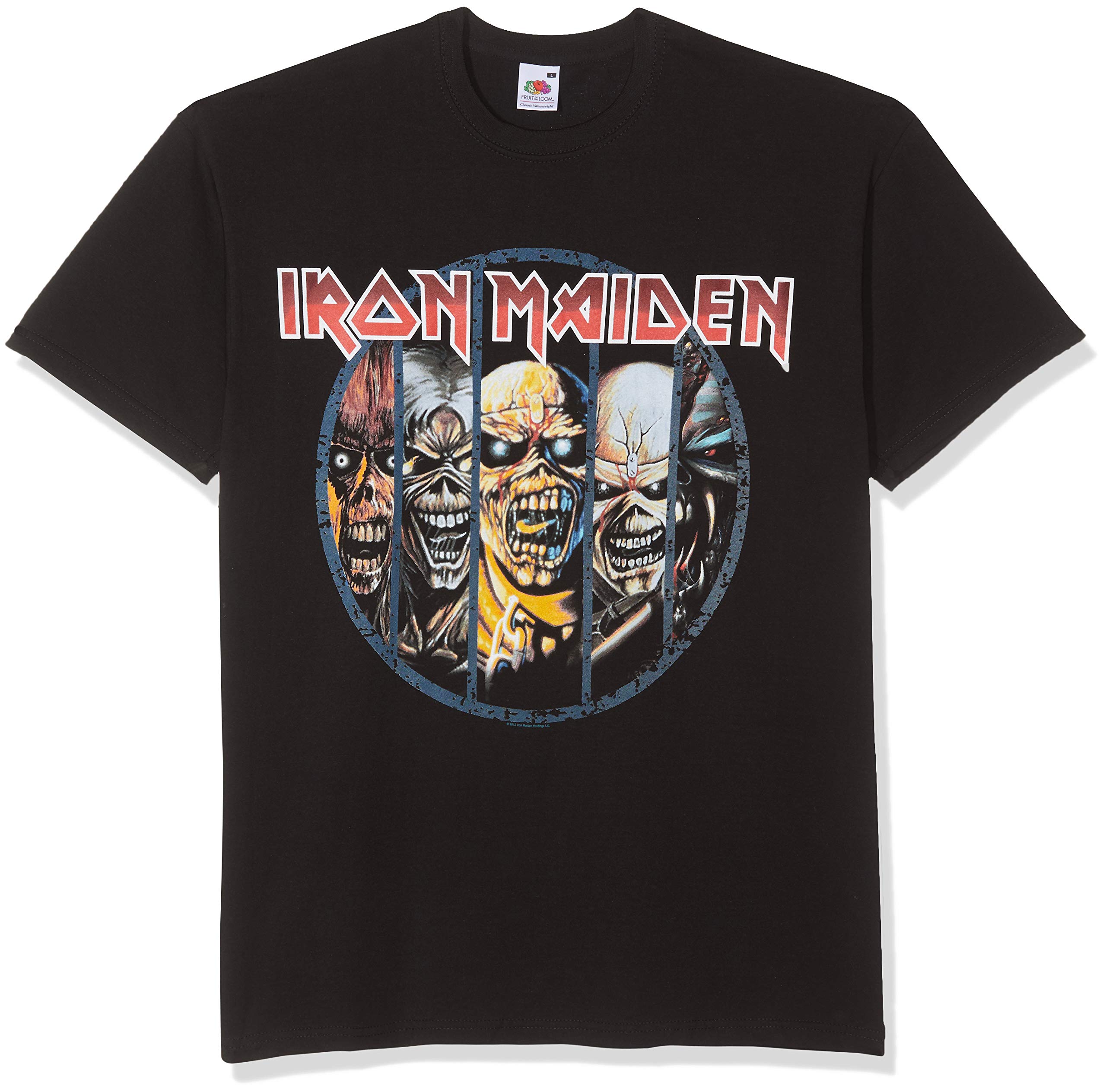 Iron Maiden Men's IMTEE02MB Eddie Evolution Short Sleeve T-Shirt