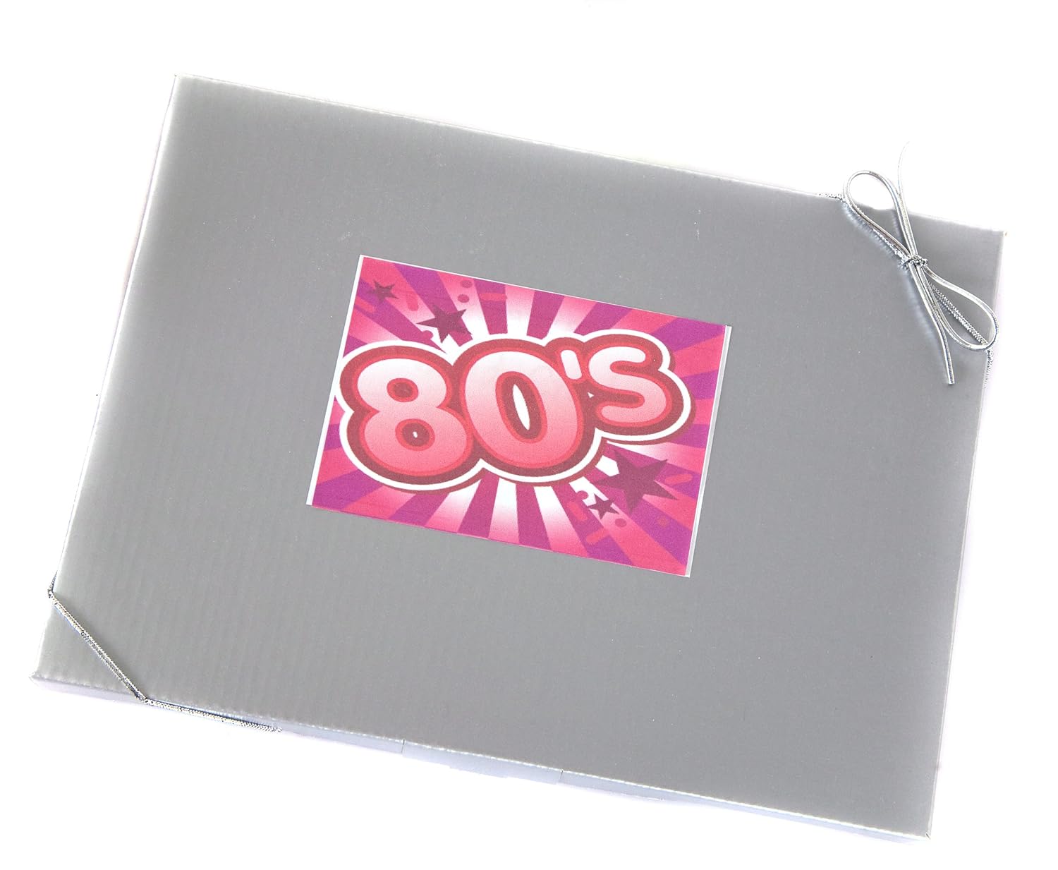 'Sweet in the 80's' - Retro Sweet Selection in Silver Gift Box Celebrating the Eighties.