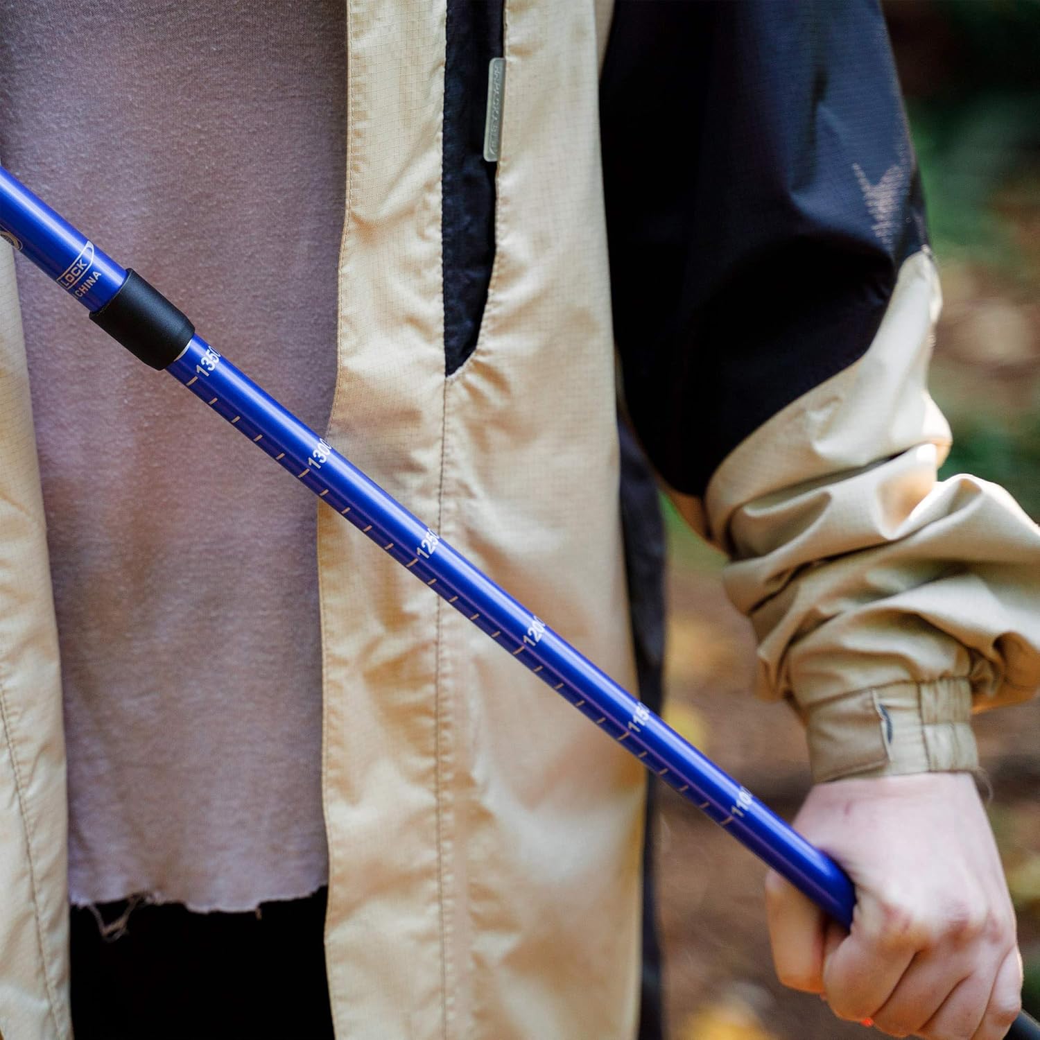 BAFX Products - 2 Pack - Anti Shock Hiking / Walking / Trekking Trail Poles - 1 Pair, Blue, Royal Blue : Sports & Outdoors