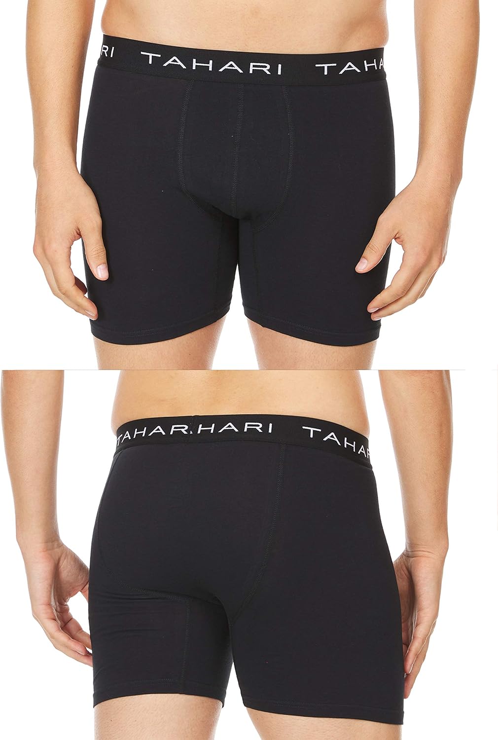 Tahari Mens Underwear Multi Pack Premium Comfort Cotton Boxer Brief Set Available in S,M,L,XL: Clothing