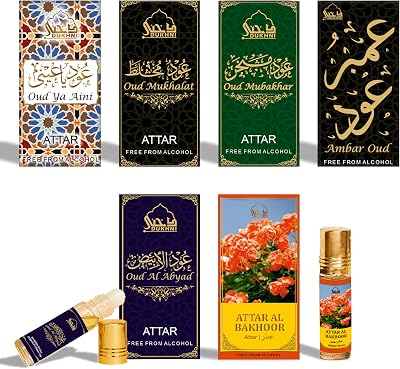 Dukhni Maamoul Attar Oil Set 6x6ml Assorted Mini Roll-On Perfumes