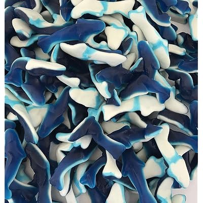 Buy Laetafood Blue Gummy Sharks Candy Raspberry Marshmallow Flavored Candy Made Of Real Juice One Pound Bulk Pack Online In Turkey B07vt94wkf