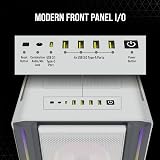 Corsair 5000T RGB White Mid Tower PC Gaming Case Tempered Glass w/ Commander view 7
