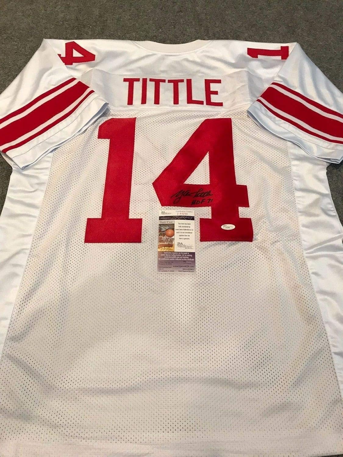 red ny giants jersey