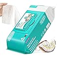 HICC PET Wipes for Dogs & Cats, Cleansing Deodorizing & Soothing Allergy Infections Anal Gland Pets Wipes with Coconut Oil - Dog Grooming Wipes for Butt and Paw - Hypoallergenic & Vet Recommended