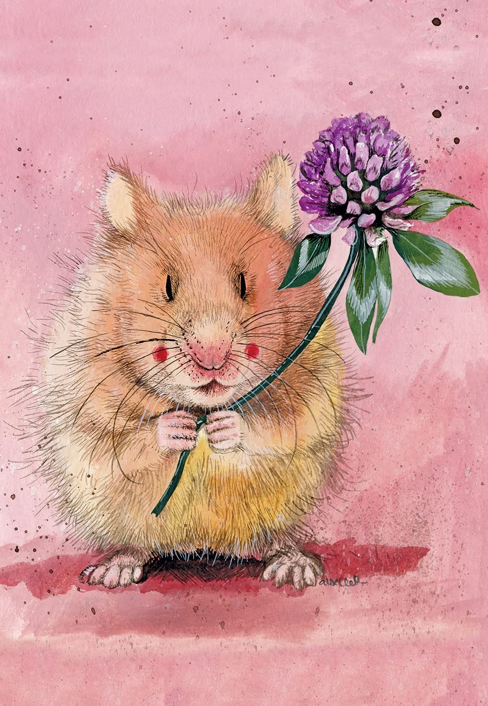 ALEX CLARK Herbert Hamster Tea Towel