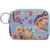 Vera Bradley womens Cotton Petite Zip-around Wallet With Rfid Protection