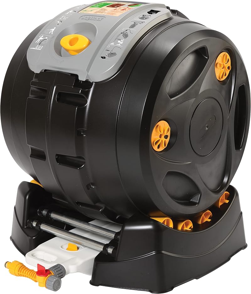 HOZELOCK Easymix 2-in-1 Composter 100 L Rotary, 3x Faster, Liquid Tank