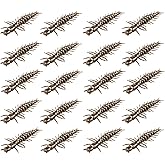 Eupheng Hellgrammite Fishing Lures, Realistic Soft Plastic Baits | 75PCS in 2" &amp; 3" sizes; lifelike hellgrammite worms for Ned Rig, Jig, Drop Shot and bass fishing applications.