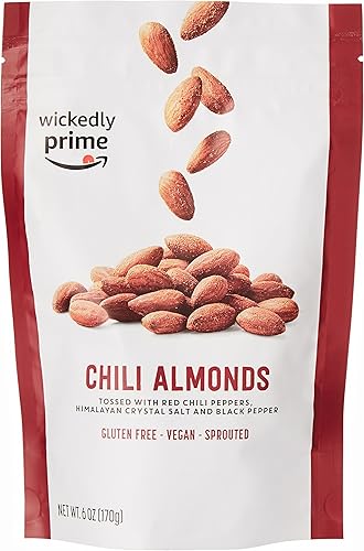 Amazon Com Wickedly Prime Sprouted Almonds Chili 6 Ounce Grocery Gourmet Food