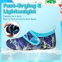 VIFUUR Kids Water Shoes Boys Girls Barefoot Water