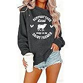 UNIQUEONE Women Nursing Sweatshirts for Breastfeeding Hidden Zipper Maternity Tops Long Sleeve Pullover Casual Clothes
