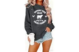 UNIQUEONE Women Nursing Sweatshirts for Breastfeeding Hidden Zipper Maternity Tops Long Sleeve Pullover Casual Clothes