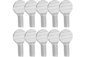 iplusmile 10Pcs Stainless Steel Rotisserie Skewers Heavy Duty Thumb Screws for Electric Oven BBQ Use