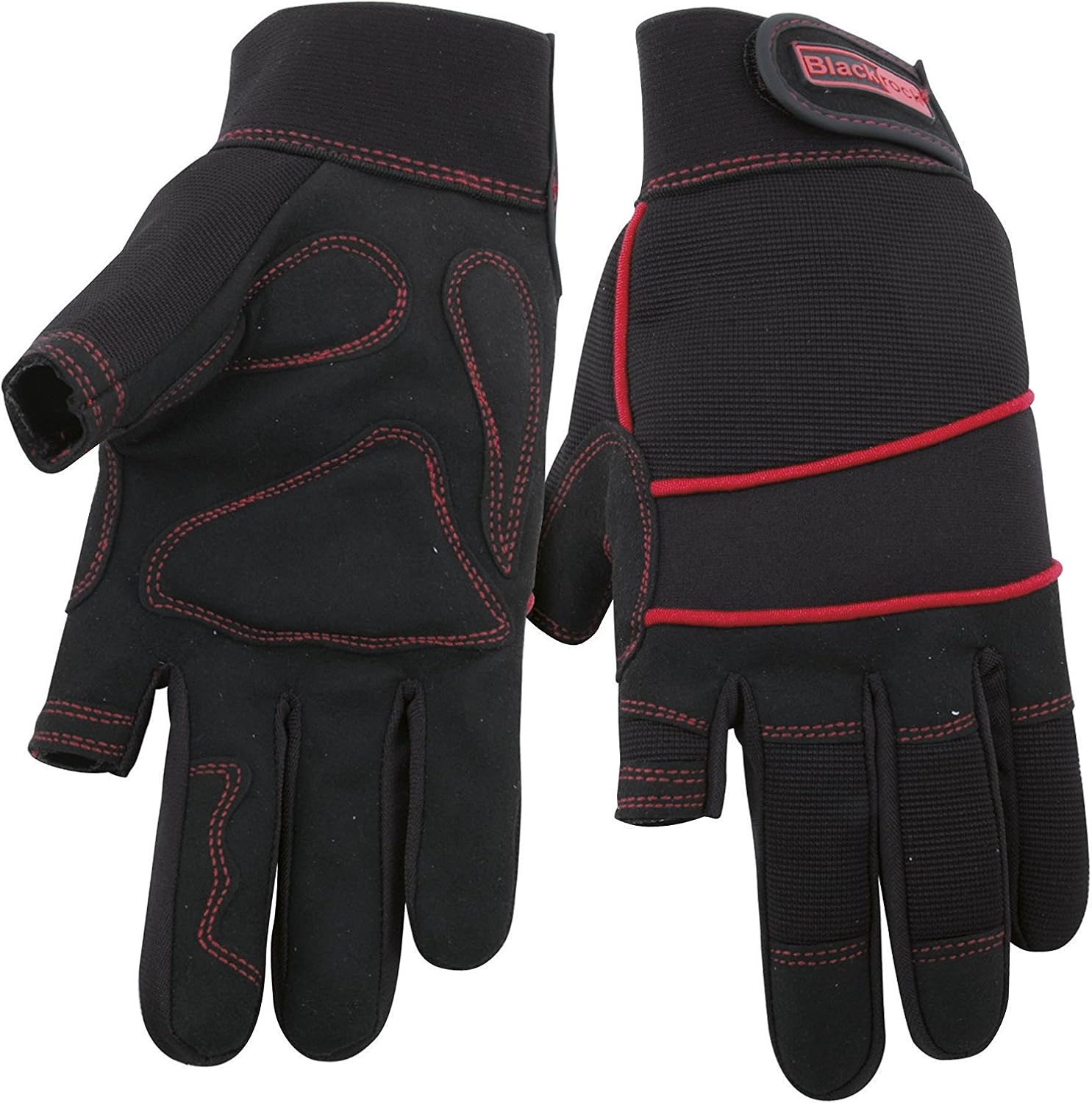 Blackrock Index & Thumb Fingerless Machine Work Gloves Size L/XL