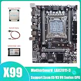 Lodokdre X99 Motherboard LGA2011-3 DDR4 ECC RAM E5 2666 V3 CPU 128GB SATA3 SSD view 2
