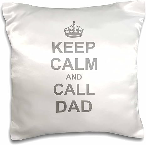 Amazon Inspirationzstoreタイポグラフィ Keep Calm And Call Dad Funny Carry Onパロディfor Daddy男の子と女の子 楽しいユーモアユーモラスな 枕ケース 16 X 16 Pc 1 枕 抱き枕 オンライン通販