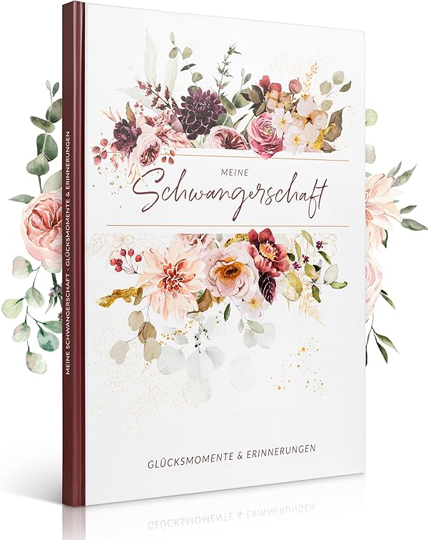EULENTALER® Das Schwangerschaftstagebuch I Von Hebammen & Pädagogen gestaltet I Hangemalte Illustrationen I Tagebuch für deine Schwangerschaft zum eintragen I Geschenkidee für werdende Mütter