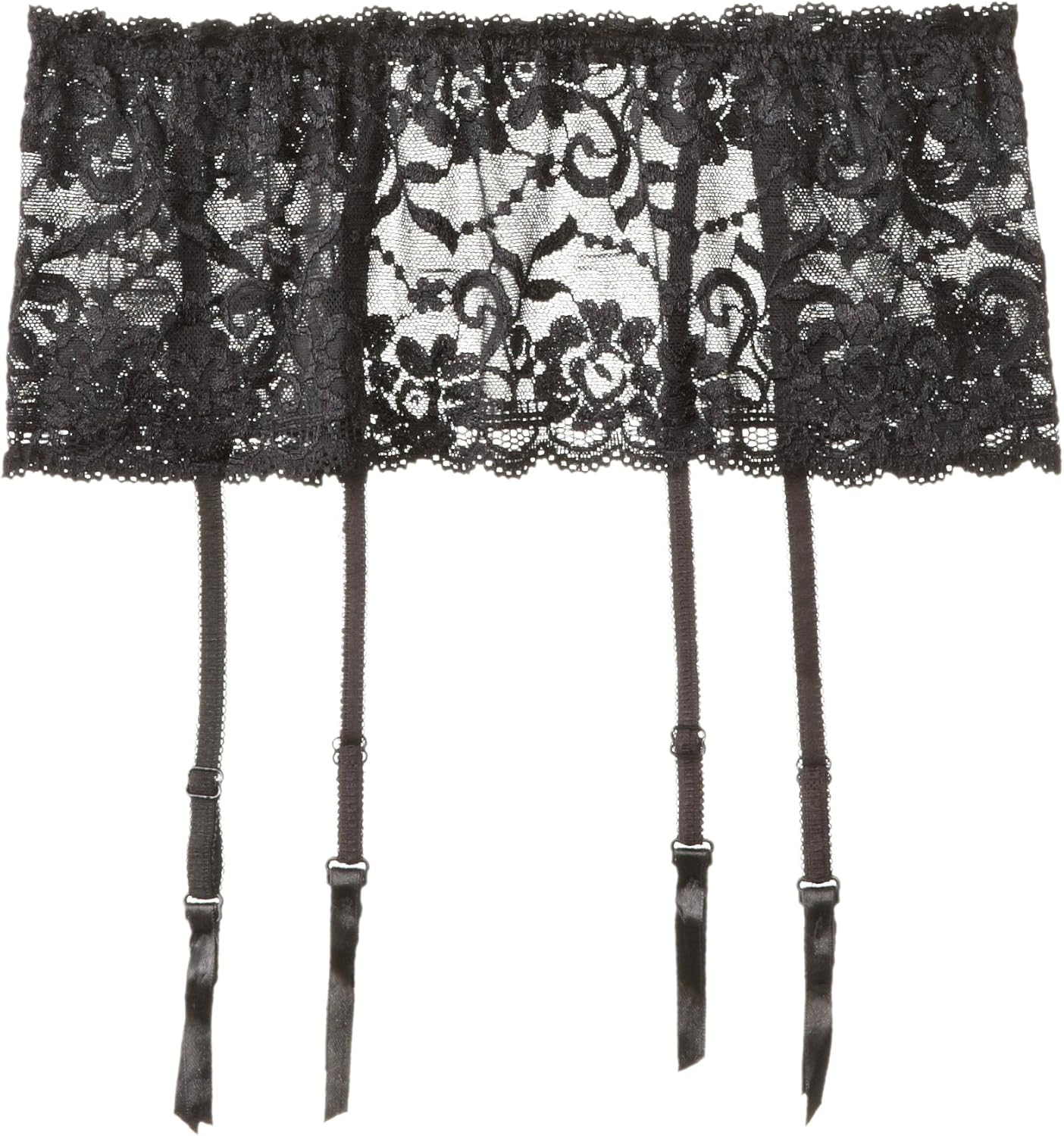 iCollection Women's Lace Garter Belt, Black, One Size Amazon.ca