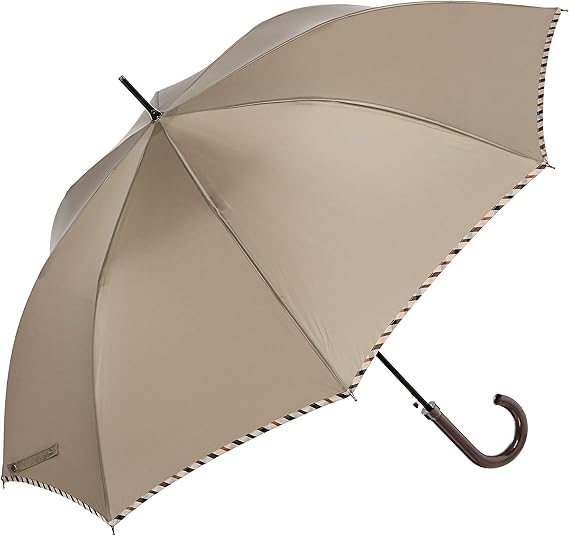 Amazon Co Jp ムーンバット 傘 Daks ダックス メンズ傘 軽量 日本製 安全ロクロ 撥水 無地パイピング 長傘 ジャンプ 21 125 03 服 ファッション小物