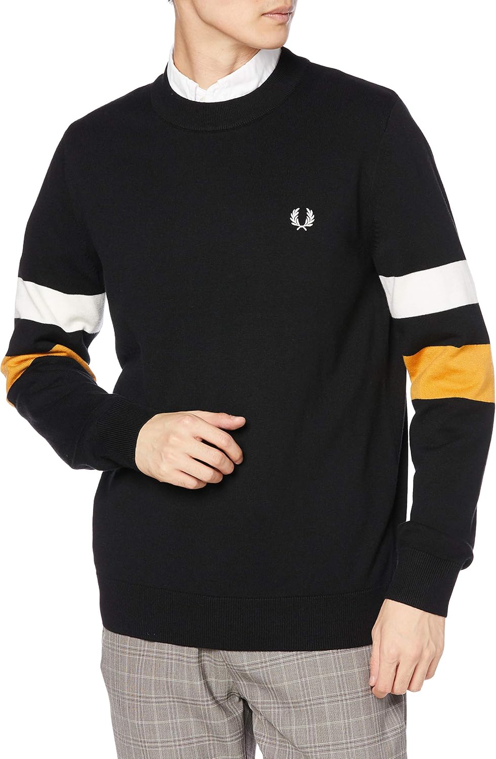 fred perry crew neck sweater