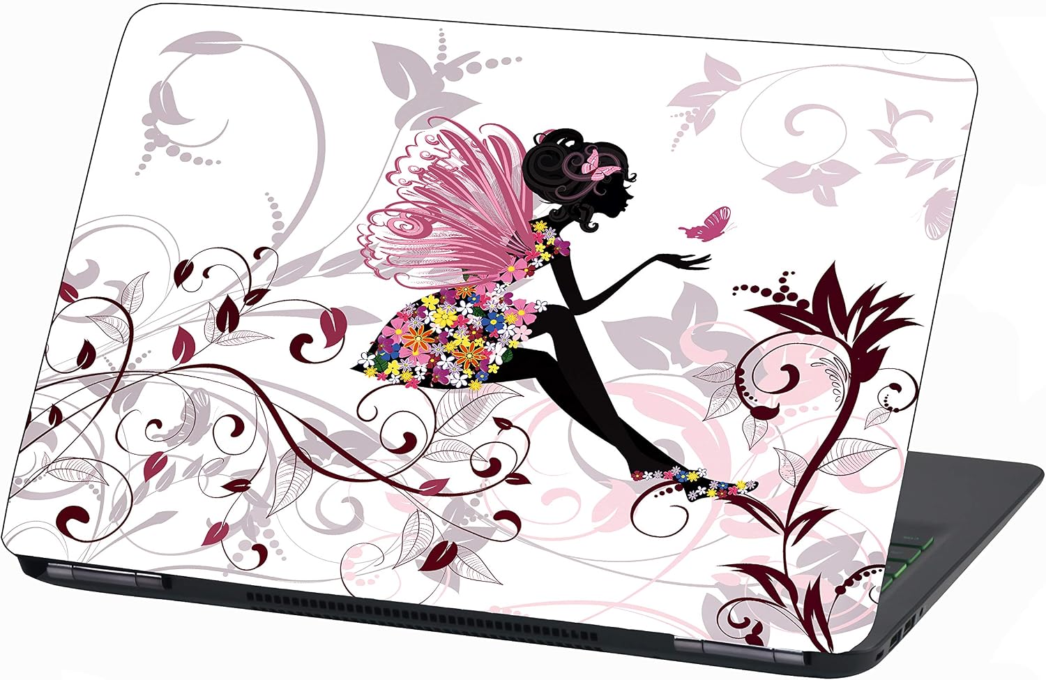 Laptop Foil protection Cover adhesive film notebook sticker self-adhesive vinyl skin sticker (15 Inches, LP31 Flower Fairy)