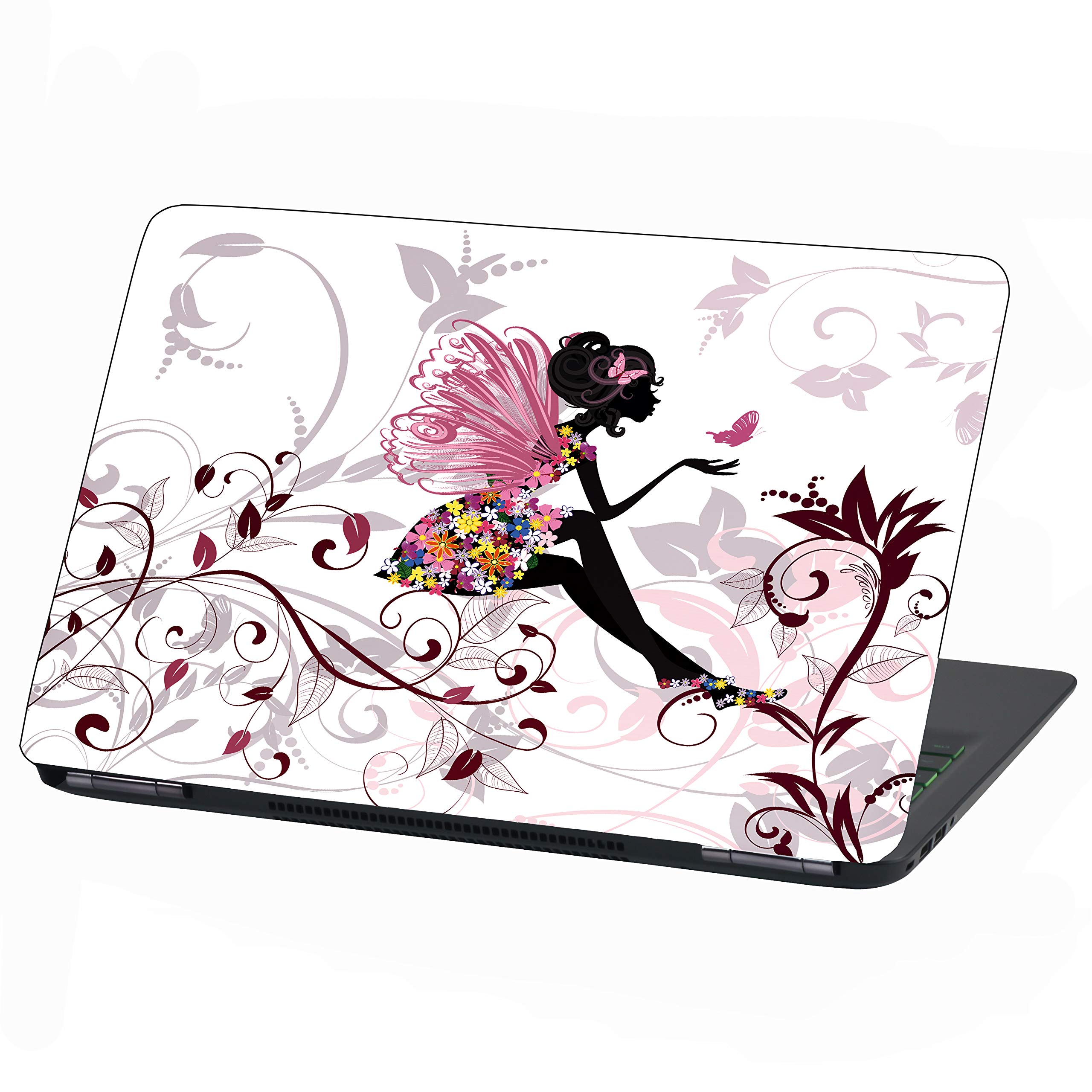 Laptop Foil protection Cover adhesive film notebook sticker self-adhesive vinyl skin sticker (15 Inches, LP31 Flower Fairy)