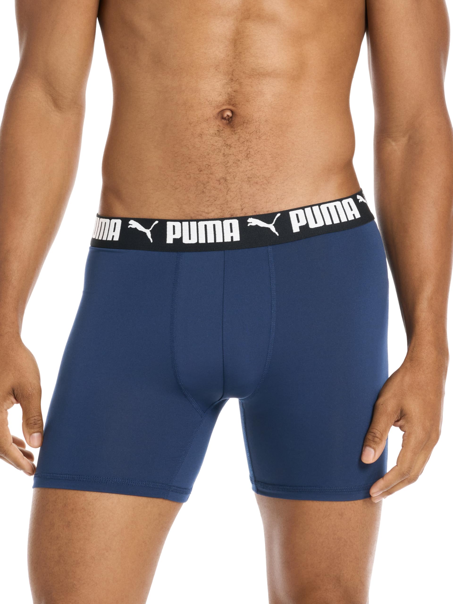 PUMA Men's 4 Pack Active Stretch Boxer Briefs