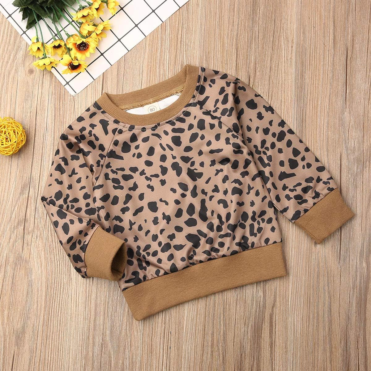 baby leopard sweater