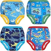 MooMoo Baby Absorbent Training Underwear 4 Packs Toddler Potty Training Pants for Boys and Girls-Cotton 2T