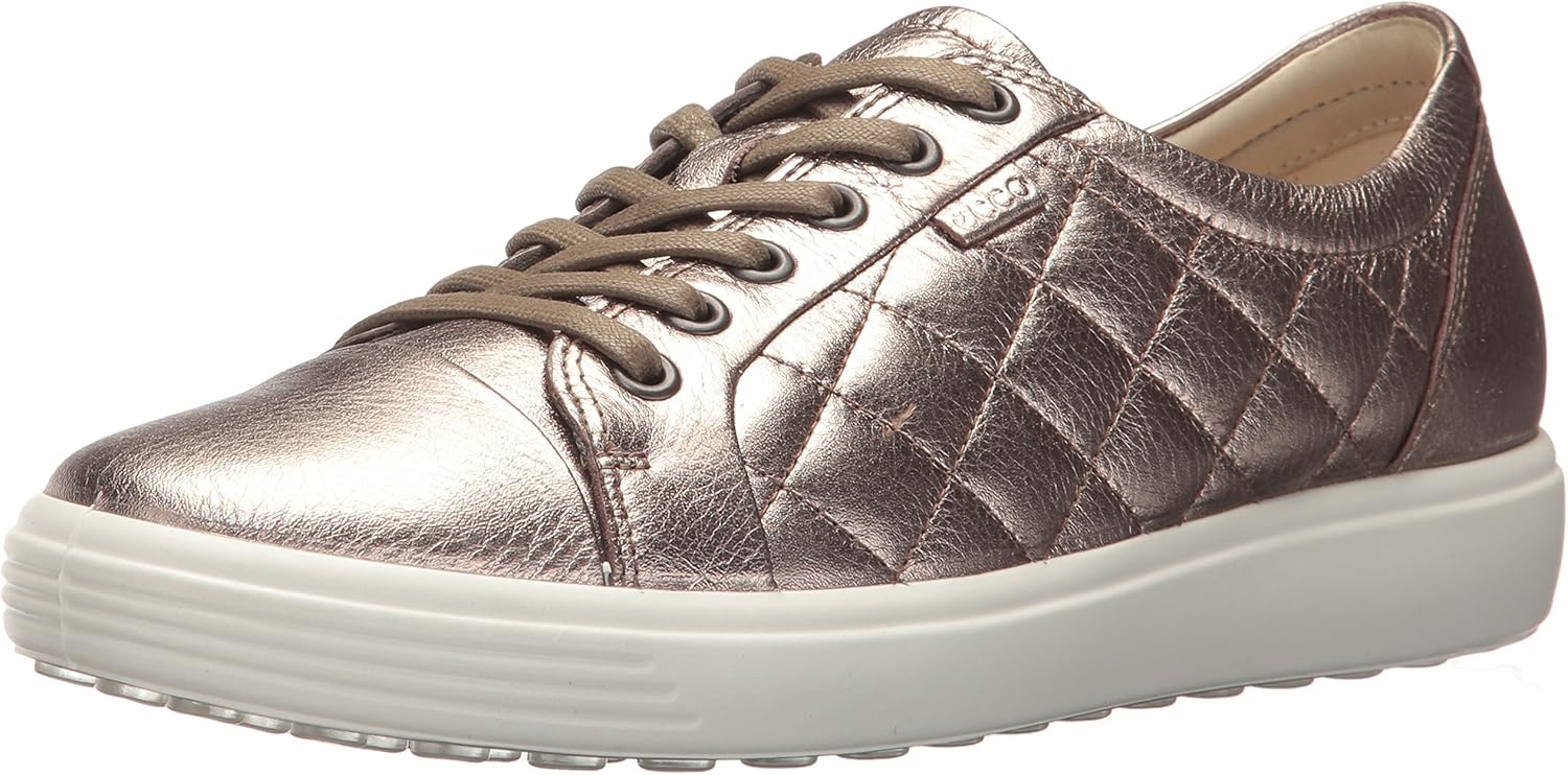 ecco women's soft 7 perforated tie sneaker