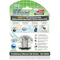 SinkShroom Ultra Revolutionary Bathroom Sink Drain Protector, Stainless Steel
