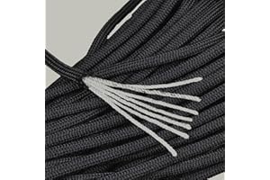 The Paracord Store | Type III 550 Paracord - 100 FT Hank, Blank | Heavy Duty 7 Strand Tactical Paracord - USA Made Nylon Outdoor Parachute Cord for Camping, Fishing & More - Survival Cord