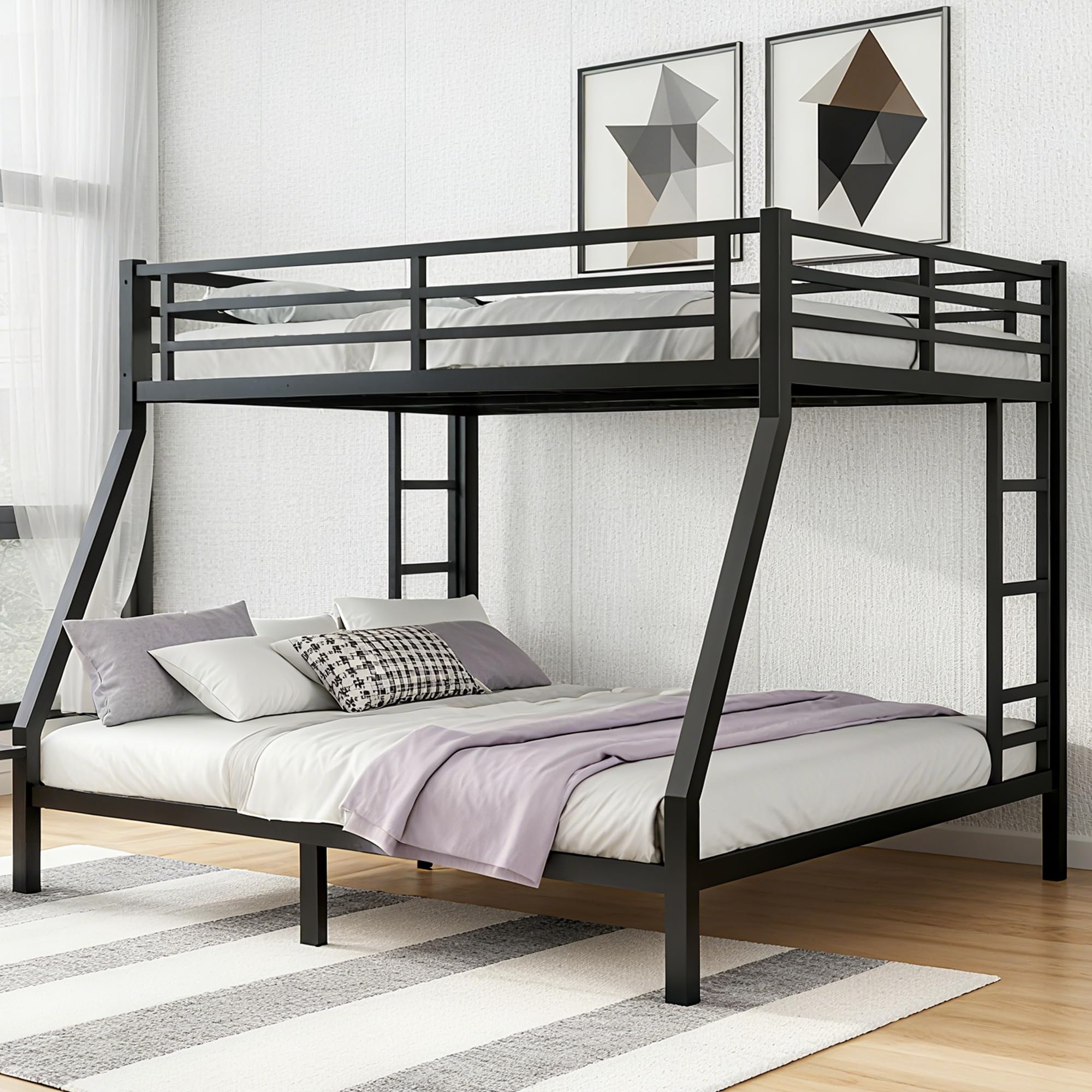 Photo 1 of ONLY COMES WITH ONE BOX!! ----------------------------------------------------------------------------------------------------------------------------------------------------------------------------------------------Bellemave Metal Queen Over King Bunk Be