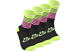 WINDCROSSER Mens and Womens Anti Odor Blister Resistant Seamless Thin Compression Quarter Crew Athletic Cycling Socks