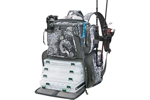 Piscifun Fishing Tackle Bags with 4 Tackle Boxes, Ultra-Large Fishing Backpck