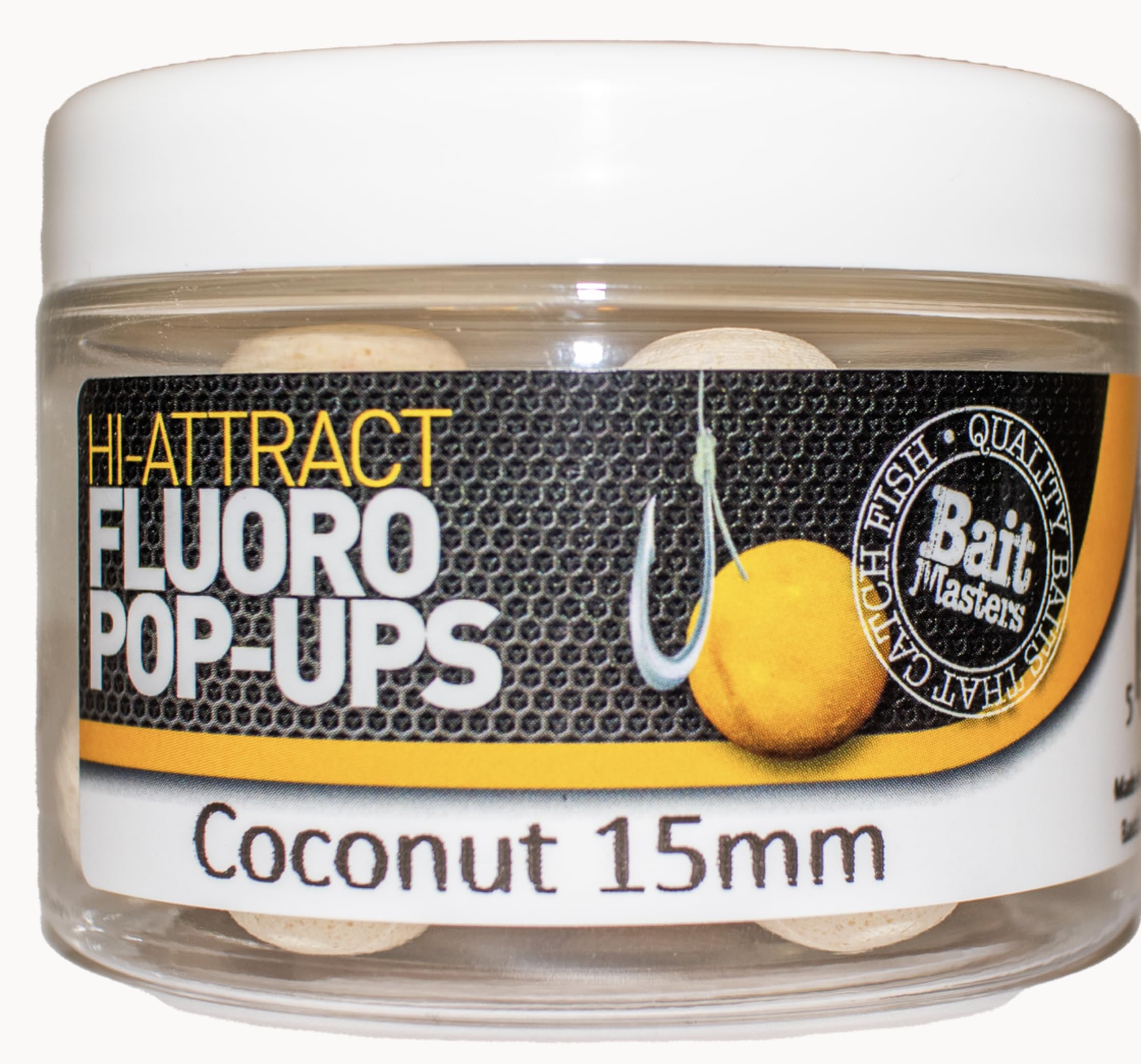 Fluro Pop-Ups Coconut 15mm 40g Fishing Bait